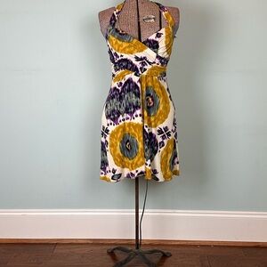 Halter Neck Multicolor Dress